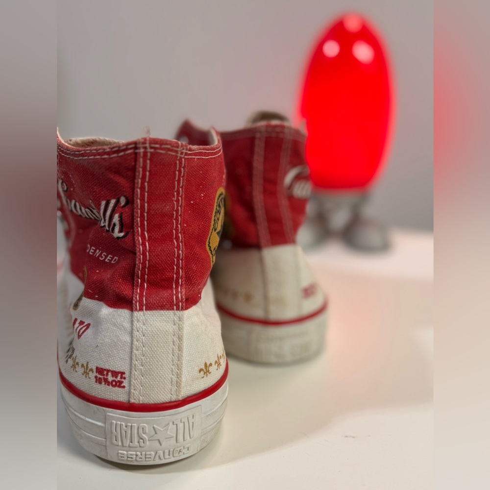 Unique and creative, the Converse X Andy Warhol Colaboration. Worn3x Mens 7 US❤️ - Picture 3 of 16